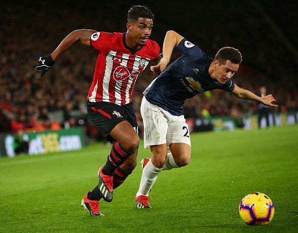 Herrera battled hard in midfield and needed to, given Southampton's bright start